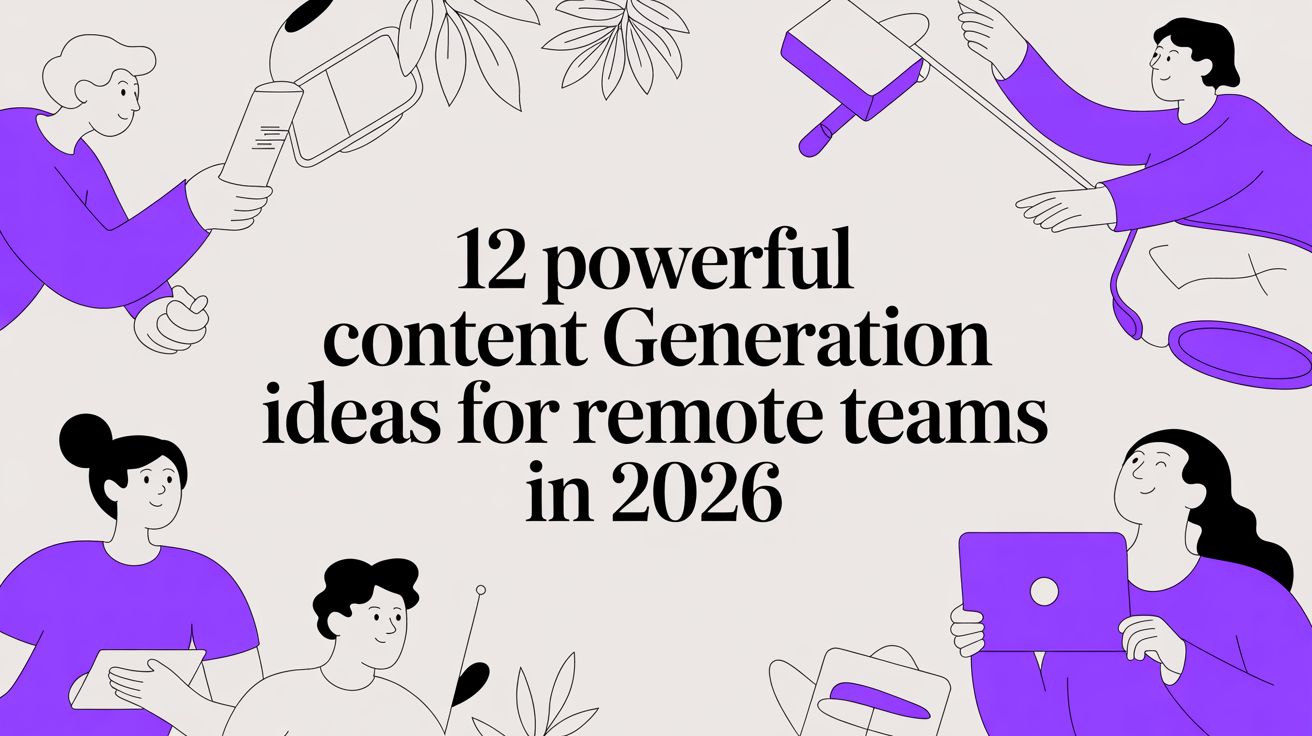 12 Powerful Content Generation Ideas for Remote Teams in 2026