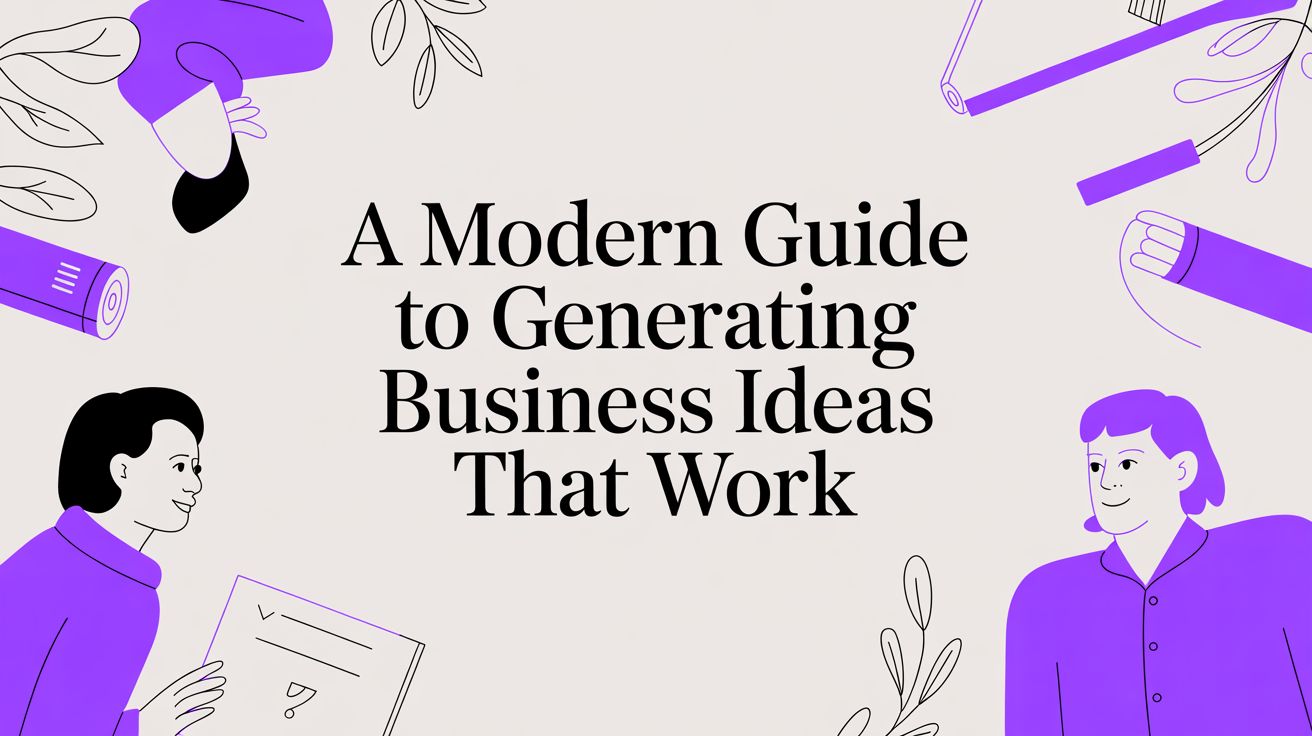 A Modern Guide to Generating Business Ideas That Work