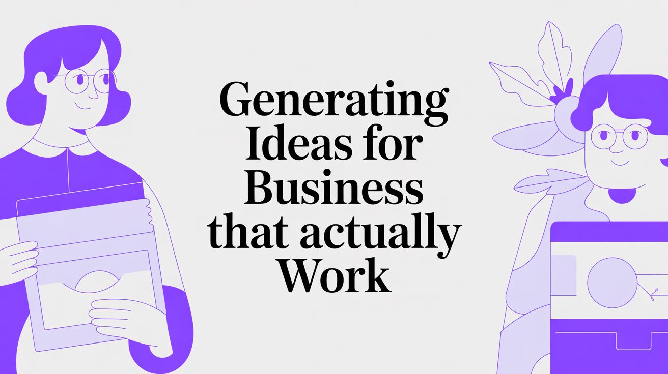 Generating Ideas For Business That Actually Work