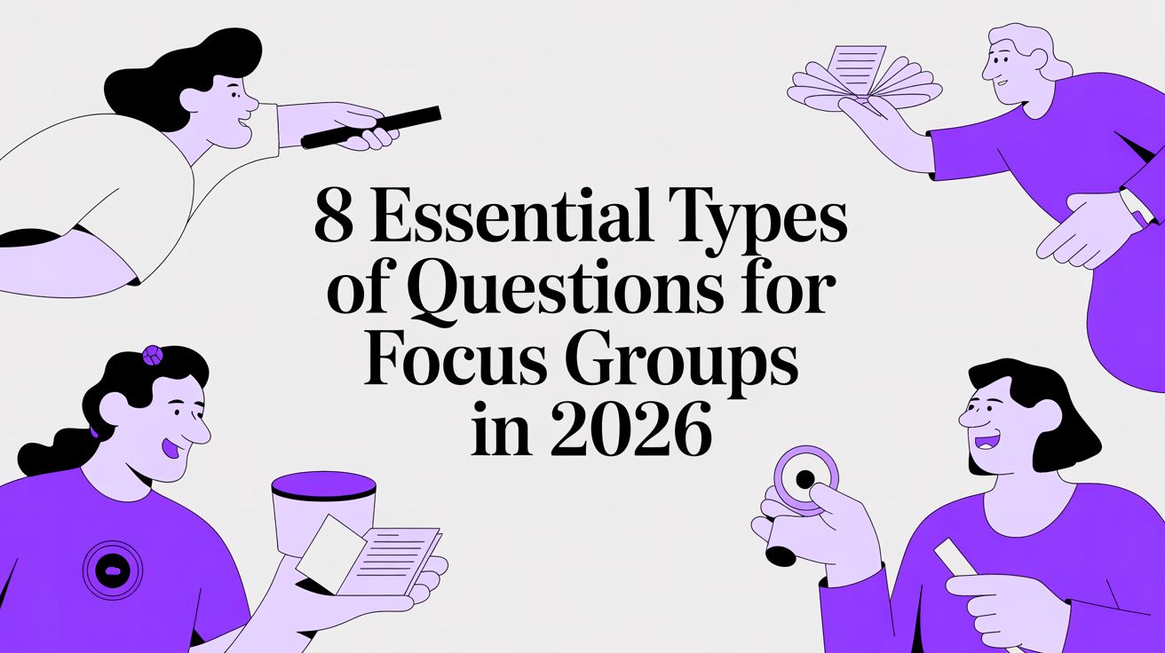 8 Essential Types of Questions for Focus Groups in 2026