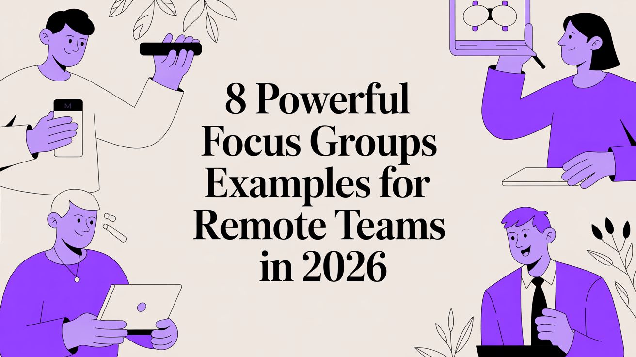 8 Powerful Focus Groups Examples for Remote Teams in 2026