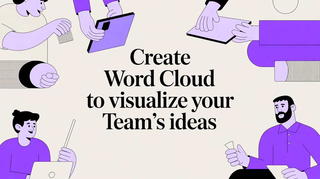 Create word cloud to visualize your team’s ideas