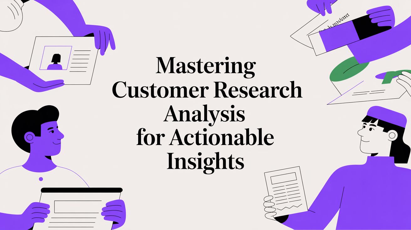 Mastering Customer Research Analysis For Actionable Insights