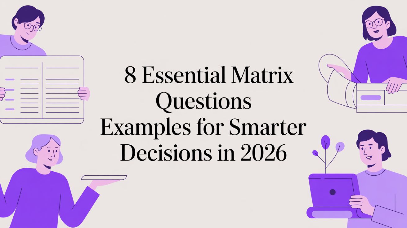 8 Essential Matrix Questions Examples for Smarter Decisions in 2026