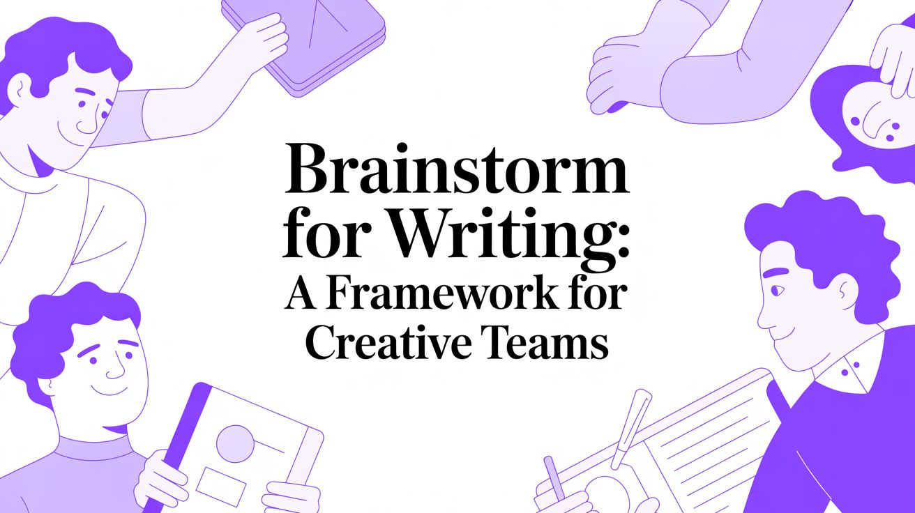 Brainstorm for Writing: A Framework for Creative Teams