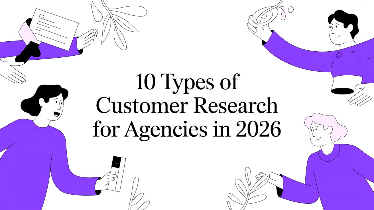 10 Types of Customer Research for Agencies in 2026