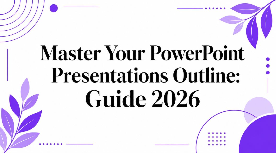 Master Your PowerPoint Presentations Outline: Guide 2026