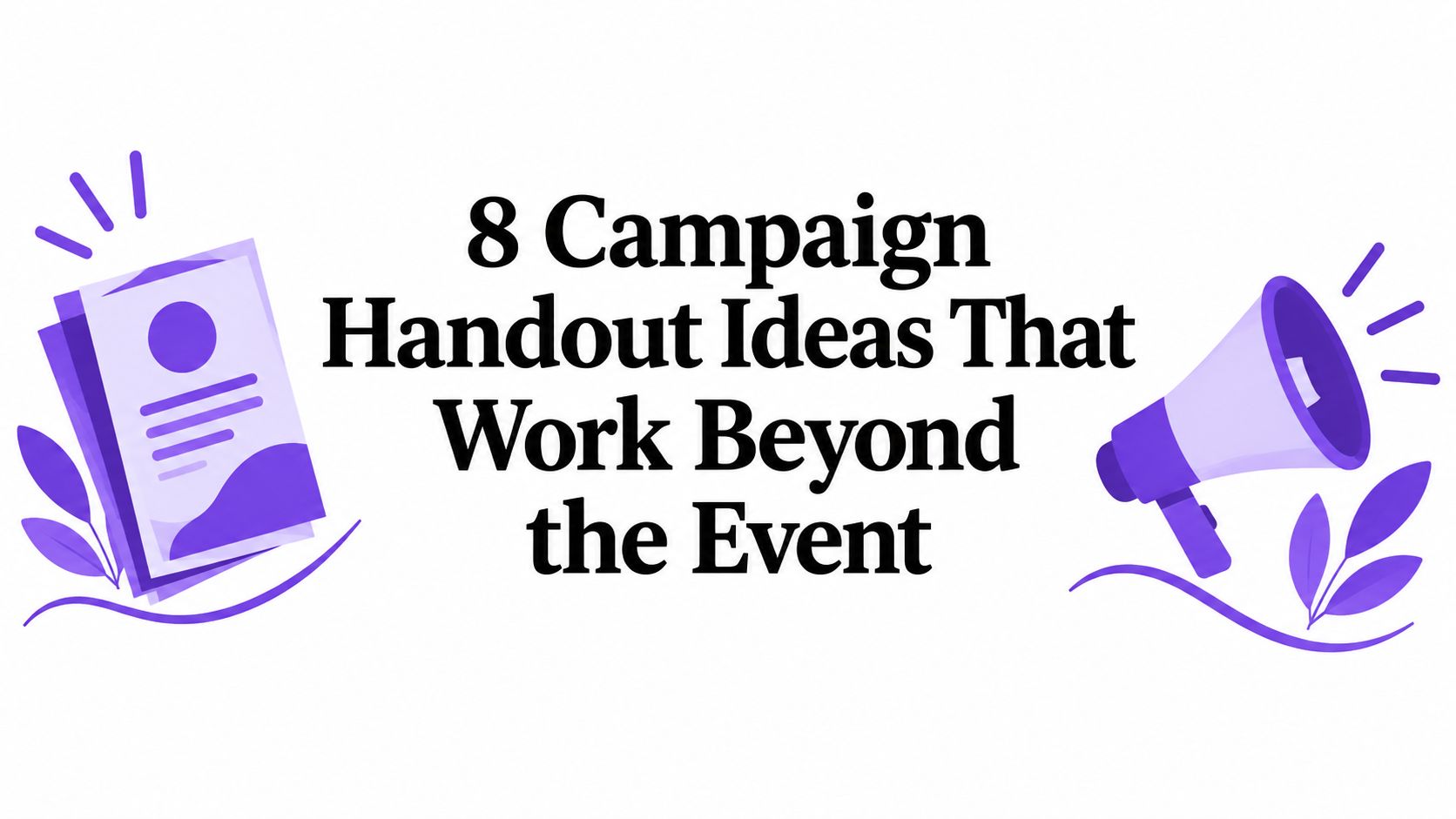 8 Campaign Handout Ideas That Work Beyond the Event